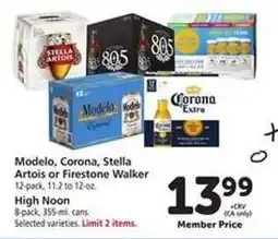 Safeway Modelo, Corona, Stella Artois or Firestone Walker offer