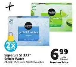 Safeway Signature SELECT Seltzer Water offer