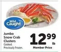 Safeway Jumbo Snow Crab Clusters offer