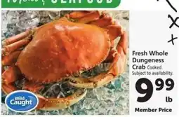 Safeway Fresh Whole Dungeness Crab offer