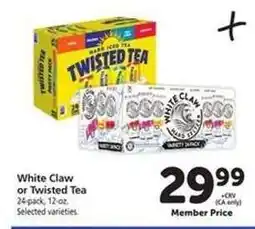 Safeway White Claw or Twisted Tea offer