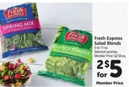 Safeway Fresh Express Salad Blends offer