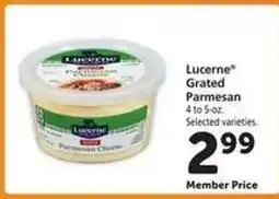 Safeway Lucerne Grated Parmesan offer