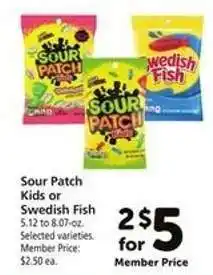 Safeway Sour Patch Kids or Swedish Fish offer