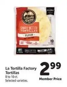 Safeway La Tortilla Factory Tortillas offer