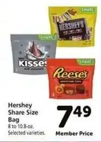Safeway Hershey Share Size Bag offer