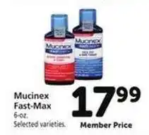 Safeway Mucinex Fast-Max offer