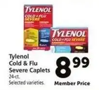 Safeway Tylenol Cold & Flu Severe Caplets offer