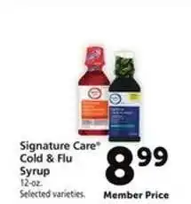 Safeway Signature Care Cold & Flu Syrup offer