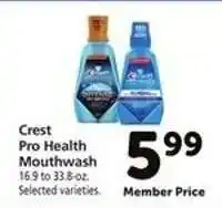Safeway Crest Pro-Health Mouthwash offer