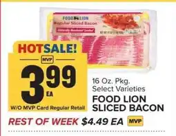 Food Lion Food Lion Sliced Bacon offer