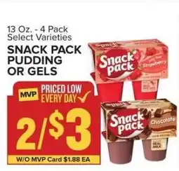 Food Lion Snack Pack Pudding or Gels offer