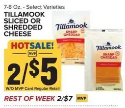 Food Lion Tillamook Sliced or Shredded Cheese offer
