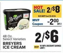 Food Lion Breyers Ice Cream offer