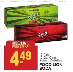 Food Lion FOOD LION SODA offer