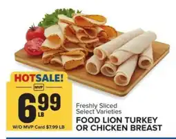 Food Lion Food Lion Turkey or Chicken Breast offer