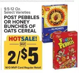 Food Lion Post Pebbles or Honey Bunches of Oats Cereal offer