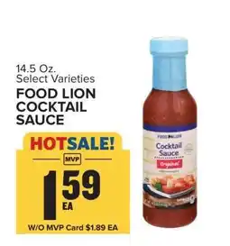 Food Lion FOOD LION COCKTAIL SAUCE offer