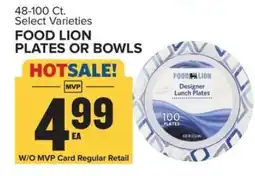 Food Lion Food Lion Plates or Bowls offer