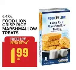 Food Lion FOOD LION CRISP RICE MARSHMALLOW TREATS offer