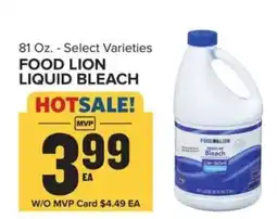 Food Lion FOOD LION LIQUID BLEACH offer