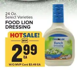 Food Lion FOOD LION DRESSING offer