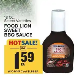 Food Lion FOOD LION SWEET BBQ SAUCE offer