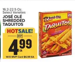 Food Lion JOSÉ OLÉ SHREDDED TAQUITOS offer