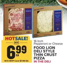 Food Lion Food Lion Deli Style Thin Crust Pizza offer
