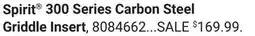 Ace Hardware Weber Spirit 300 Series Carbon Steel Griddle Insert offer