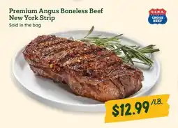 Sprouts Farmers Market Premium Angus Boneless Beef New York Strip offer