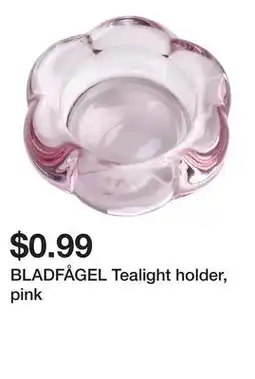 Ikea BLADFÅGEL Tealight holder, pink offer