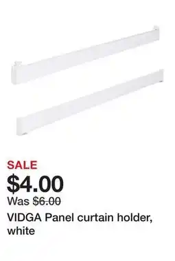 Ikea VIDGA Panel curtain holder, white offer