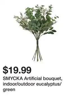 Ikea SMYCKA Artificial bouquet, indoor/outdoor eucalyptus/green offer