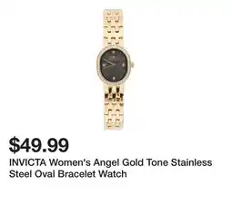 Marshalls INVICTA Women's Angel Gold Tone Stainless Steel Oval Bracelet Watch offer
