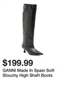 Marshalls GANNI Made In Spain Soft Slouchy High Shaft Boots offer
