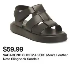 Marshalls VAGABOND SHOEMAKERS Men's Leather Nate Slingback Sandals offer