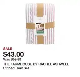 Marshalls THE FARMHOUSE BY RACHEL ASHWELL Striped Quilt Set offer