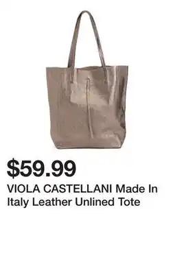 Marshalls VIOLA CASTELLANI Made In Italy Leather Unlined Tote offer