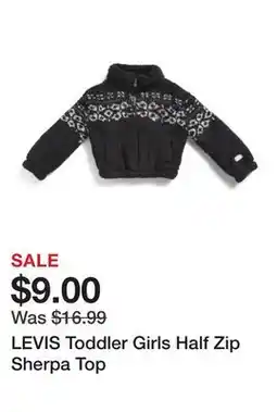 Marshalls LEVIS Toddler Girls Half Zip Sherpa Top offer