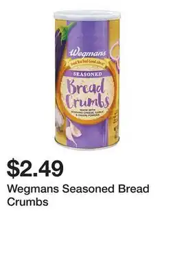 Wegmans Wegmans Seasoned Bread Crumbs offer