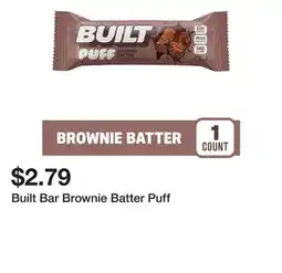 Wegmans Built Bar Brownie Batter Puff offer