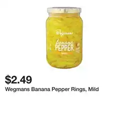 Wegmans Wegmans Banana Pepper Rings, Mild offer
