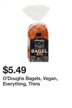 Wegmans O'Doughs Bagels, Vegan, Everything, Thins offer