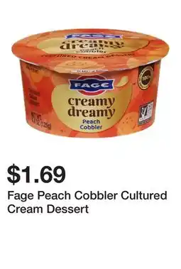 Wegmans Fage Peach Cobbler Cultured Cream Dessert offer