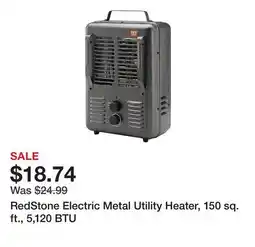 Tractor Supply Company RedStone Electric Metal Utility Heater, 150 sq. ft., 5,120 BTU offer