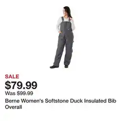 Tractor Supply Company Berne Women's Softstone Duck Insulated Bib Overall offer