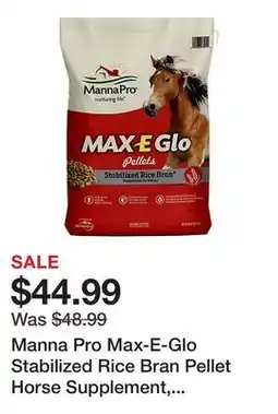 Tractor Supply Company Manna Pro Max-E-Glo Stabilized Rice Bran Pellet Horse Supplement, 40 lb offer