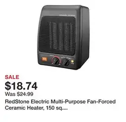 Tractor Supply Company RedStone Electric Multi-Purpose Fan-Forced Ceramic Heater, 150 sq. ft., 5,120 BTU offer