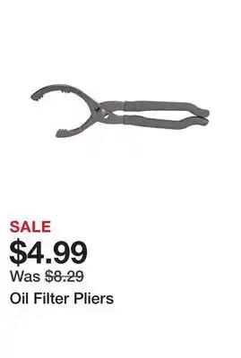Harbor Freight Tools Oil Filter Pliers offer